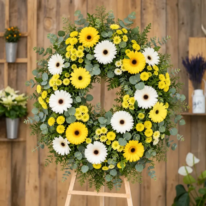 Corona de flores a tu gusto y presupuesto - Propuesta floral orientativa