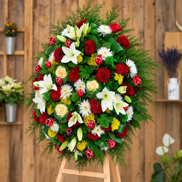 Corona De Flores "Australia" - Segundo ángulo