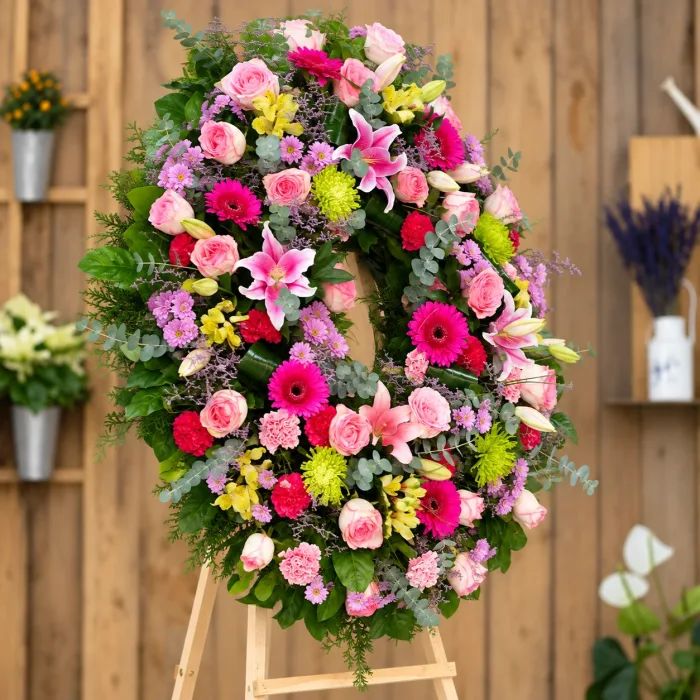 Corona De Flores "África" - Segundo ángulo