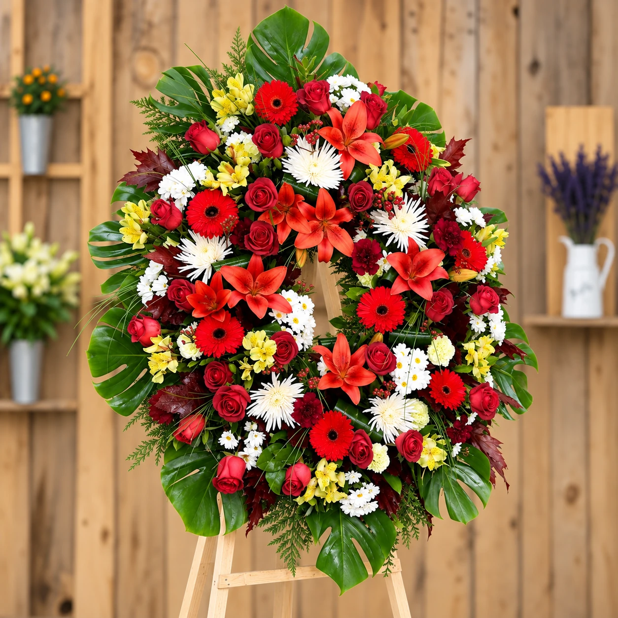 Corona De Flores «América» – Segundo ángulo Corona De Flores "América" - Segundo ángulo