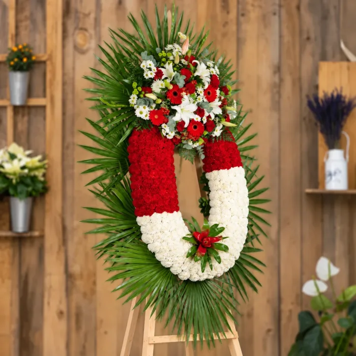Corona De Flores Con Planta - Segundo ángulo