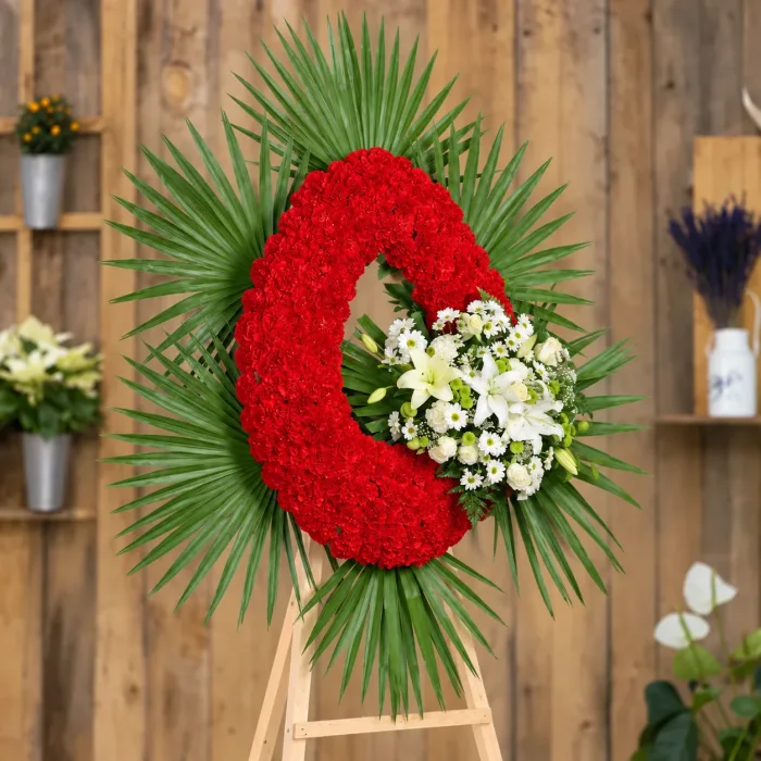 Corona De Flores Estandar Especial - Segundo ángulo