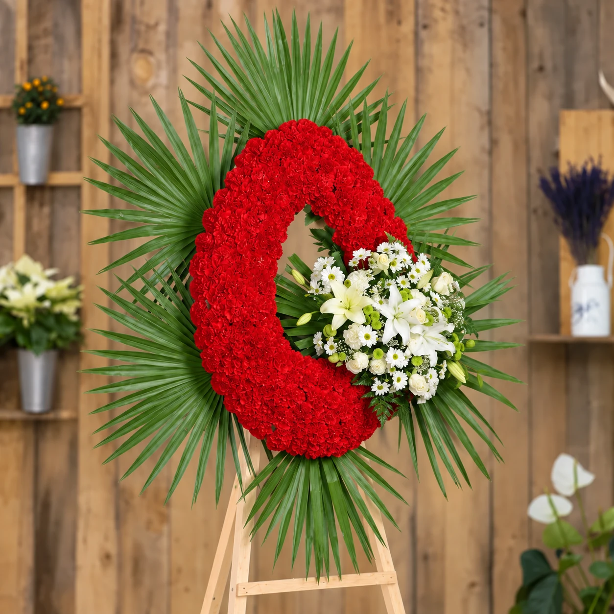 Corona De Flores Estandar Especial – Segundo ángulo Corona De Flores Estandar Especial - Segundo ángulo