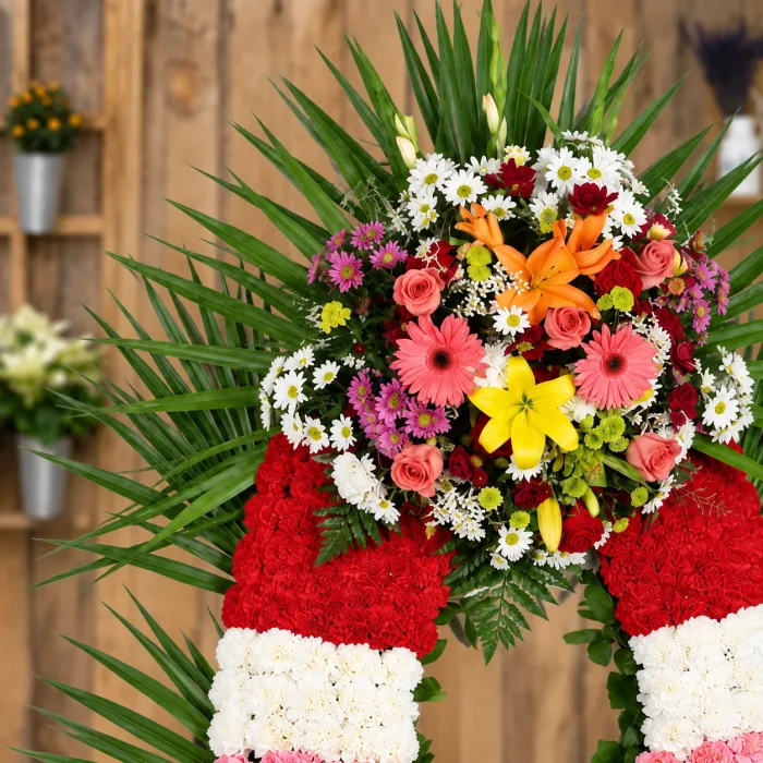 Corona De Flores Estandar - Detalle floral 1
