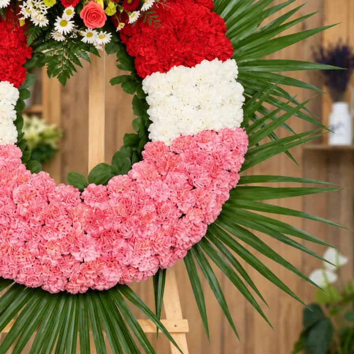 Corona De Flores Estandar - Detalle floral 2