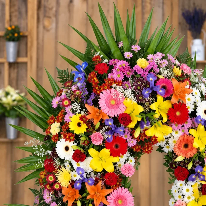 Corona De Flores Multicolor 3 Corona De Flores Multicolor - Detalle floral 1